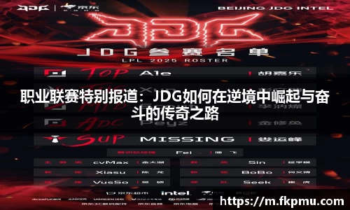 职业联赛特别报道：JDG如何在逆境中崛起与奋斗的传奇之路